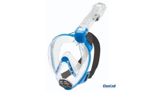 Maschera Full Mask Cressi Sub Baron Trasp/Blue XS per Ragazzi
