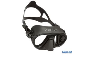 Maschera Cressi Sub Calibro Nera Anti Appannamento