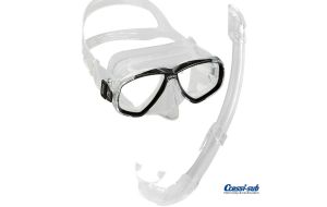 Maschera Cressi Sub Perla Trasparente in silicone con boccaglio