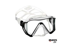 Maschera sub Mares I3 in Liquidskin Trasparente / White