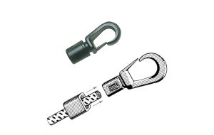 Moschettone in PVC Per Corda Elastica Ø 8 mm