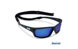 Occhiali Polarizzati Cressi Sub Bill Nero-Blu con Laccio