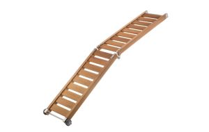 Passerella per barca pieghevole in Legno Iroko cm 200