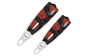 Adesivi per pinne Omer Blade Cover Red Stone