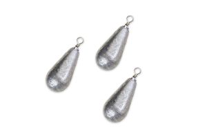 Piombo da pesca a pera con girella blister 3 pezzi