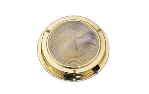 Plafoniera Ottone con interruttore 138 mm