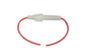 Portafusibile volante per fusibili in vetro mm Ø 6 x 32