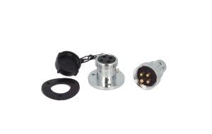 Presa con spina impermeabile 4 poli max 10 Amp. Ø 36mm