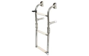 Scaletta Inox Barca Pieghevole 3 Gradini Larghezza cm 26