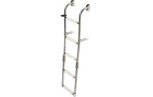 Scaletta Inox Barca Pieghevole 5 Gradini Larghezza cm 26