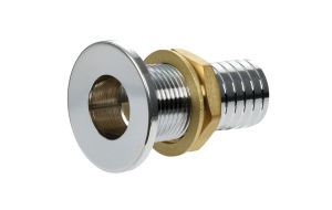 Scarico a mare in ottone cromato Bordo a filo 