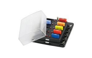 Scatola porta fusibili 10 sedi con spie di allarme