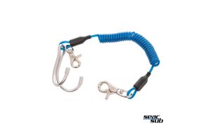 Clips con spirale Seac Sub con doppio uncino Inox