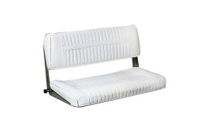 Sedile per barca biposto con schienale abbattibile 80 cm