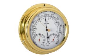 Altitude 866 Ø Stazione Barometrica 150mm in Ottone Lucidato