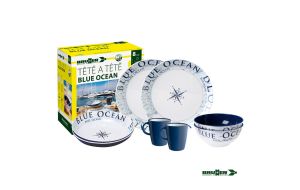 Set stoviglie Brunner Tete a Tete Blue Ocean 8 pezzi