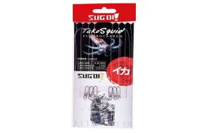 Montatura Sugoi Tako Squid fluoro carbon mm Ø 0,30 per totanare