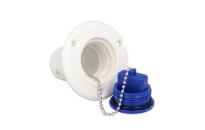 Tappo imbarco CE in nylon per Acqua per tubo Ø 38mm BLU