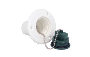 Tappo imbarco CE in nylon per Benzina per tubo Ø 38mm VERDE