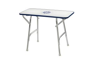 Tavolo Per Barca Pieghevole in Alluminio cm 80x40 Altezza cm 61