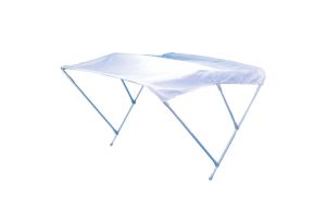 Tendalino barca tre archi in alluminio Bianco con Telo Bianco