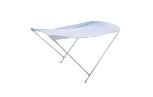Tendalina barca due archi in alluminio Bianco con telo Bianco