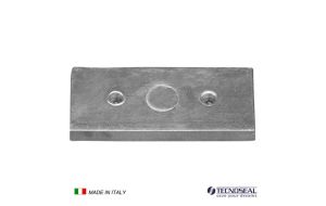 Piastra in zinco Anodo per Flaps mm 100x45x9h